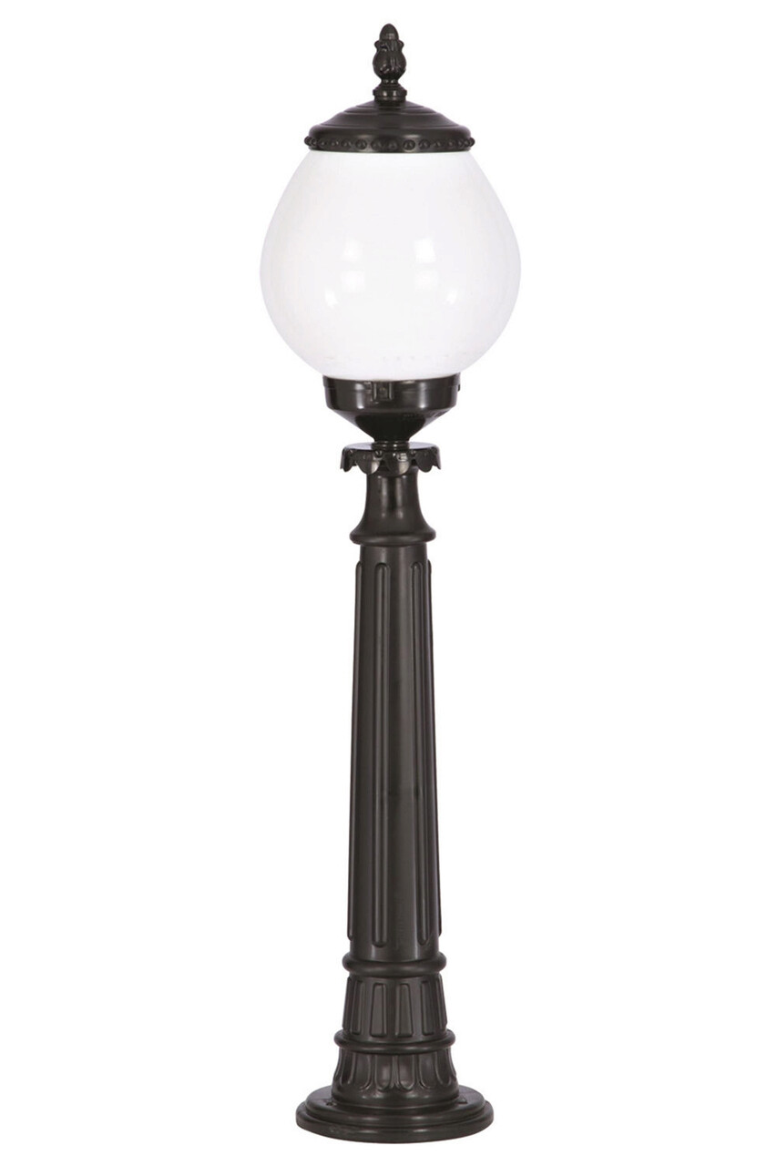 Lampadar de exterior, Opviq, 685AVN1284, Alb/Negru - imagine 4